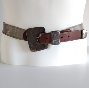 Jenny And The Boys Industrial Mesh Leather Belt